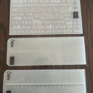 Sizzix Clear Embossing Folders Set